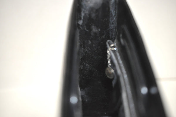 Authentic GUCCI Vintage 2in1 Hand Bag Vinyl Leather Clear Junk 6880J