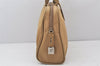 Authentic PRADA Vintage Nylon Tessuto Leather Tote Hand Bag Purse Beige 6880K