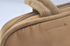 Authentic PRADA Vintage Nylon Tessuto Leather Tote Hand Bag Purse Beige 6880K