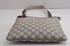 Authentic GUCCI Sherry Line Shoulder Cross Bag GG PVC Leather 246413 Navy 6883J