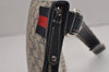 Authentic GUCCI Sherry Line Shoulder Cross Bag GG PVC Leather 246413 Navy 6883J