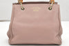 Authentic GUCCI Bamboo Shopper Small 2Way Hand Bag Leather 336032 Pink 6883K