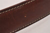 Authentic Christian Dior Belt Leather Size 85cm 33.5inches Brown CD 6887I