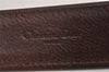 Authentic Christian Dior Belt Leather Size 85cm 33.5inches Brown CD 6887I