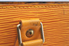 Authentic Louis Vuitton Epi Leather Sac Plat Hand Bag M52079 Yellow Junk 6889G