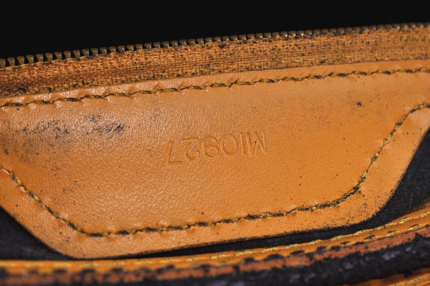 Authentic Louis Vuitton Epi Leather Sac Plat Hand Bag M52079 Yellow Junk 6889G