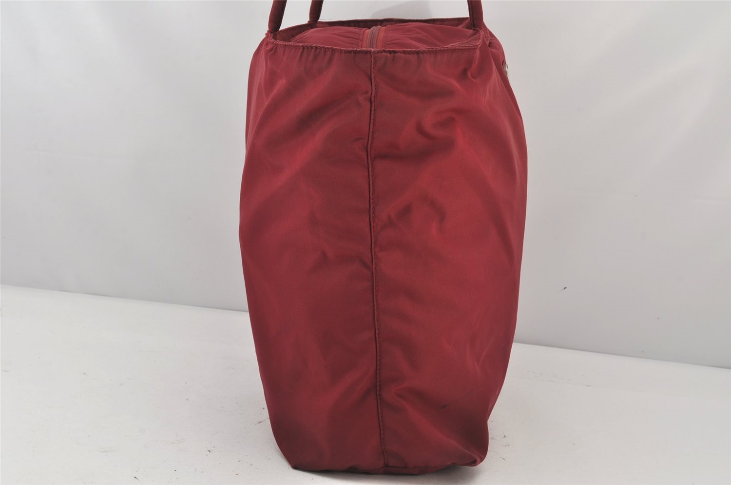 Authentic PRADA Vintage Nylon Tessuto Shoulder Tote Bag Red 6889K