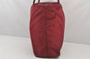 Authentic PRADA Vintage Nylon Tessuto Shoulder Tote Bag Red 6889K