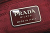 Authentic PRADA Vintage Nylon Tessuto Shoulder Tote Bag Red 6889K