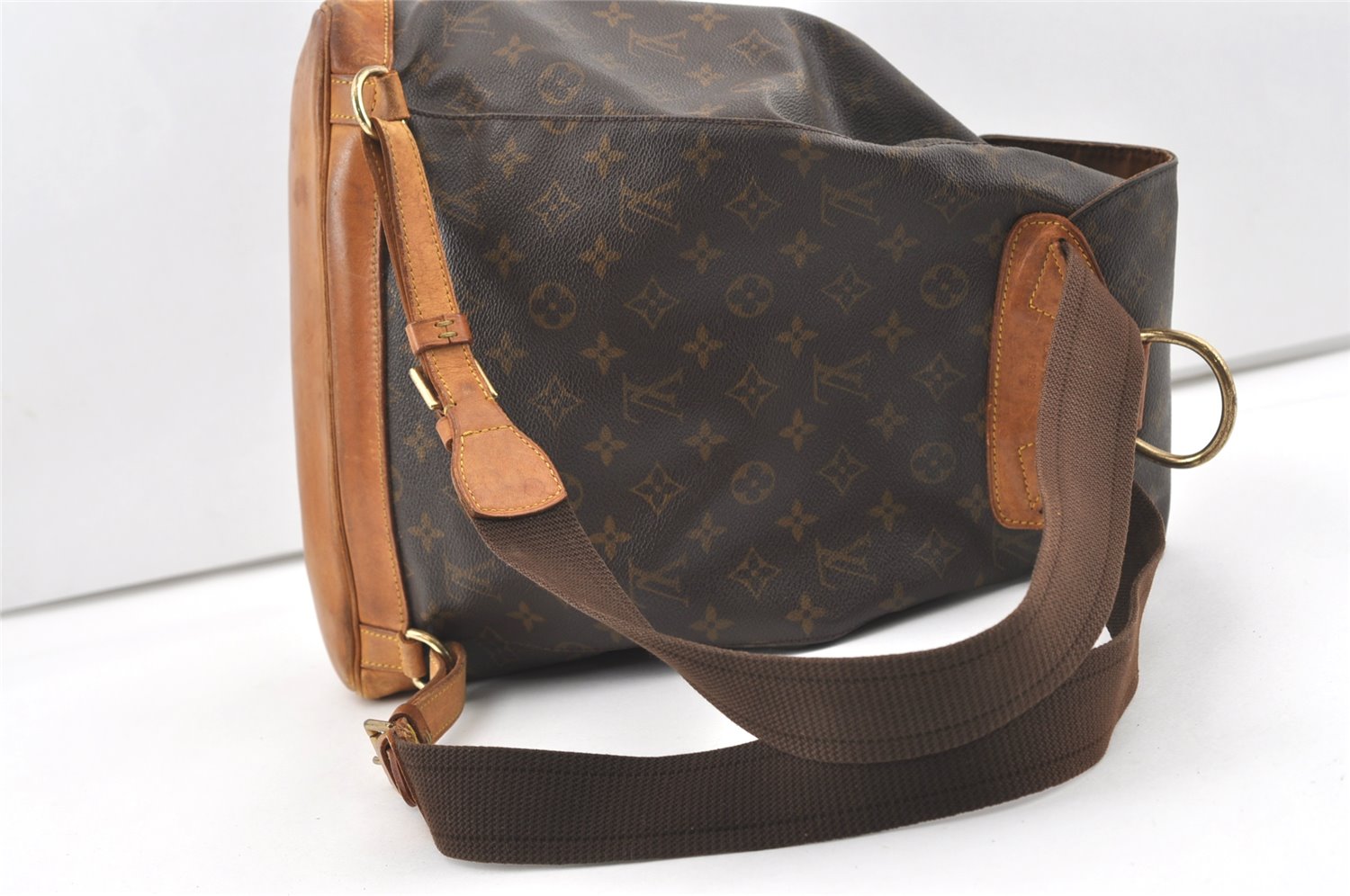 Authentic Louis Vuitton Monogram Montsouris GM Backpack M51135 LV 6890J
