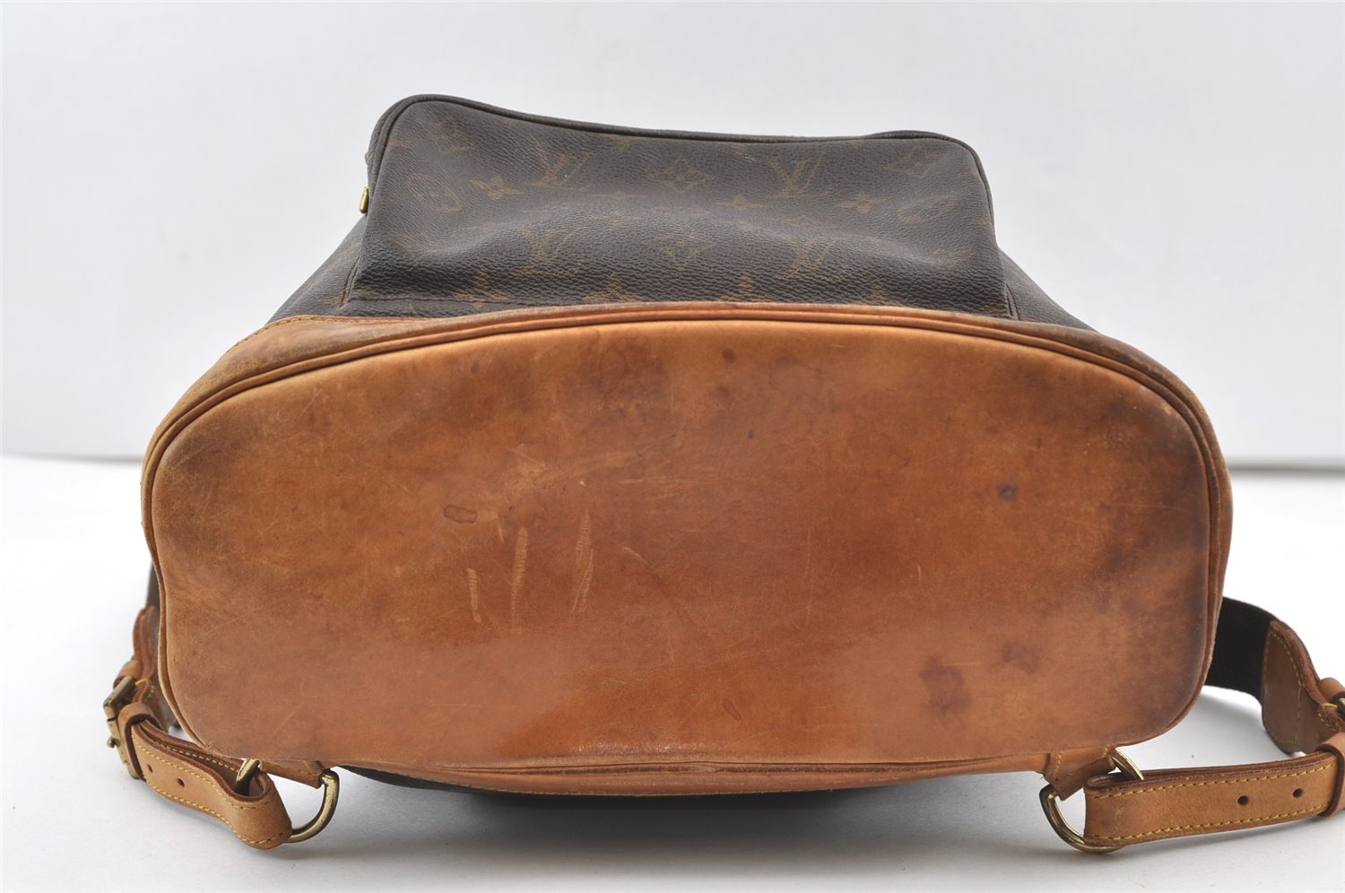 Authentic Louis Vuitton Monogram Montsouris GM Backpack M51135 LV 6890J