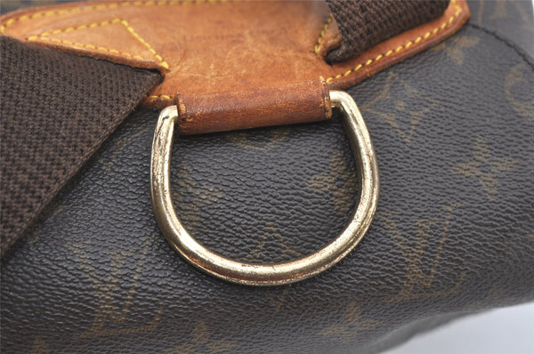 Authentic Louis Vuitton Monogram Montsouris GM Backpack M51135 LV 6890J