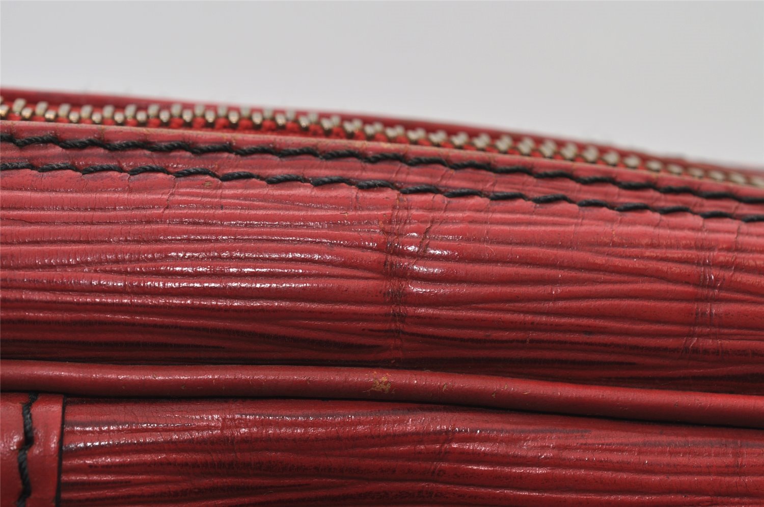 Authentic Louis Vuitton Epi Porte Documents Voyage Briefcase Red M54477 LV 6891I