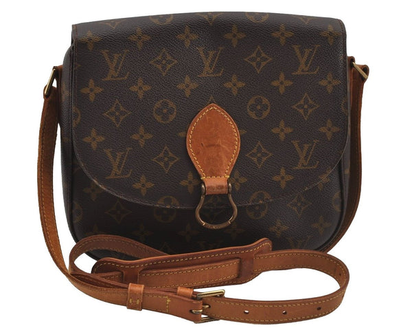 Authentic Louis Vuitton Monogram Saint Cloud GM M51242 Shoulder Cross Bag 6891J