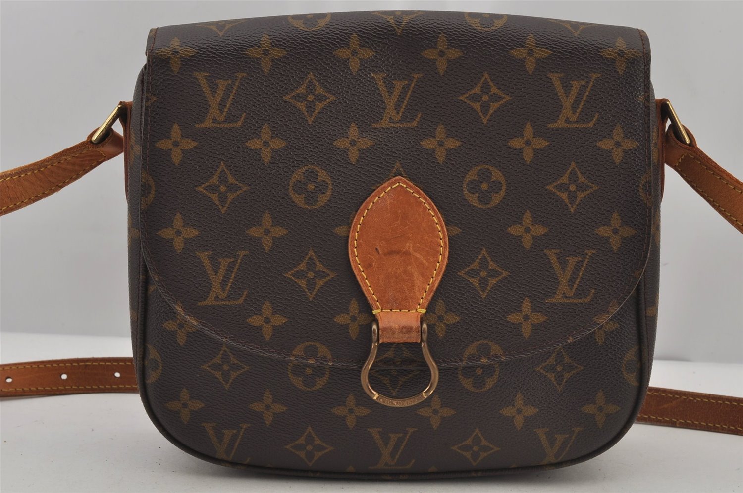 Authentic Louis Vuitton Monogram Saint Cloud GM M51242 Shoulder Cross Bag 6891J