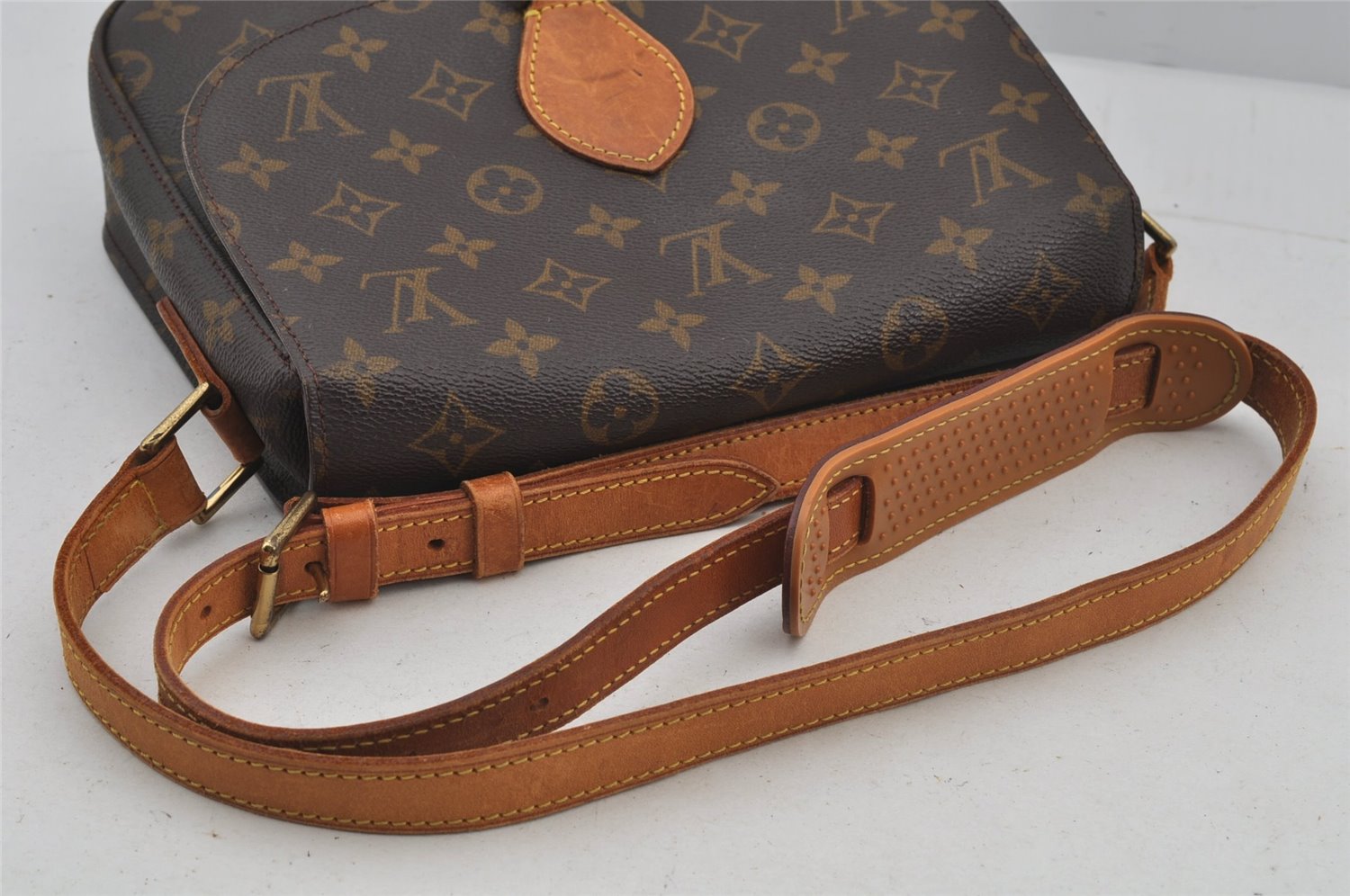 Authentic Louis Vuitton Monogram Saint Cloud GM M51242 Shoulder Cross Bag 6891J