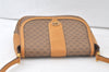 Authentic GUCCI Micro GG PVC Leather Shoulder Cross Body Bag Brown Junk 6892K