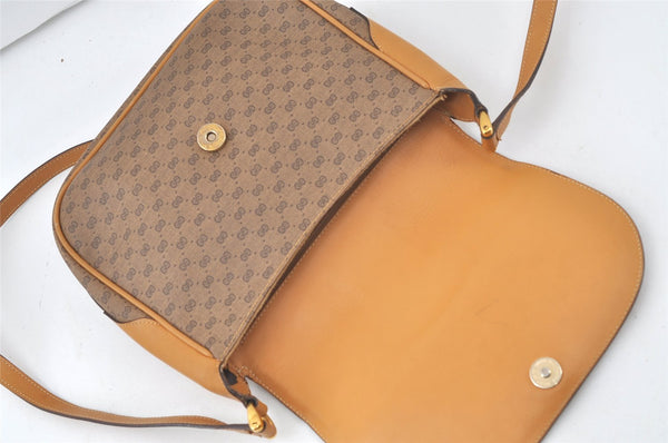 Authentic GUCCI Micro GG PVC Leather Shoulder Cross Body Bag Brown Junk 6892K