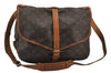 Authentic Louis Vuitton Monogram Saumur 35 Shoulder Cross Bag M42254 LV 6893J