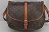 Authentic Louis Vuitton Monogram Saumur 35 Shoulder Cross Bag M42254 LV 6893J
