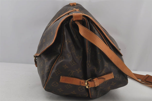 Authentic Louis Vuitton Monogram Saumur 35 Shoulder Cross Bag M42254 LV 6893J