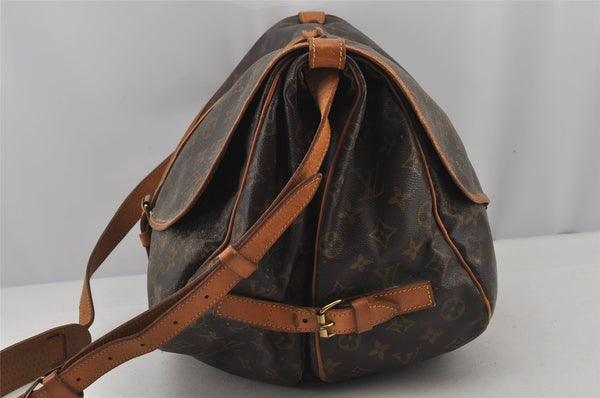 Authentic Louis Vuitton Monogram Saumur 35 Shoulder Cross Bag M42254 LV 6893J
