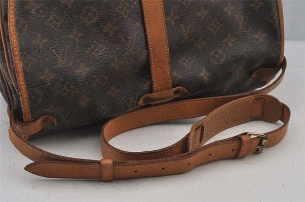 Authentic Louis Vuitton Monogram Saumur 35 Shoulder Cross Bag M42254 LV 6893J
