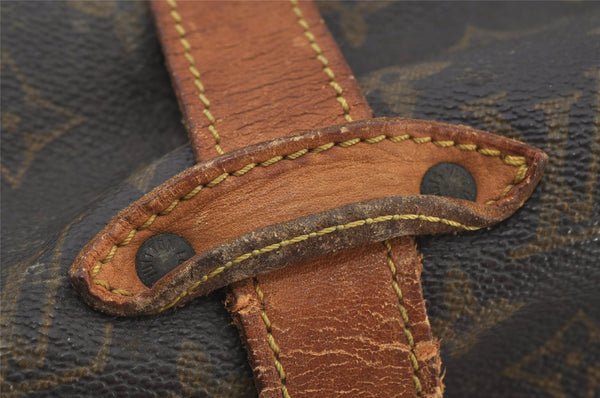 Authentic Louis Vuitton Monogram Saumur 35 Shoulder Cross Bag M42254 LV 6893J