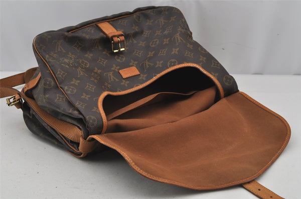 Authentic Louis Vuitton Monogram Saumur 35 Shoulder Cross Bag M42254 LV 6893J