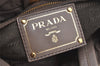 Authentic PRADA Vintage Leather Drawstring Tote Bag Purse Beige 6894K