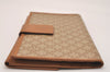 Authentic CELINE Macadam Blason Pattern Long Wallet PVC Leather Beige 6895J