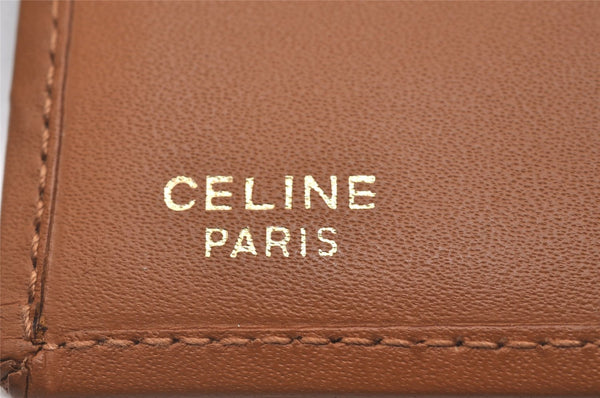 Authentic CELINE Macadam Blason Pattern Long Wallet PVC Leather Beige 6895J