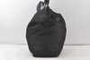 Authentic GUCCI Vintage 2Way Shoulder Travel Bag Nylon Leather Black 6895K