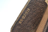 Authentic GUCCI Web Sherry Line Shoulder Bag GG PVC Leather Brown Junk 6896J