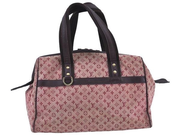 Authentic Louis Vuitton Monogram Mini Josephine GM Hand Bag Pink M92213 LV 6898H