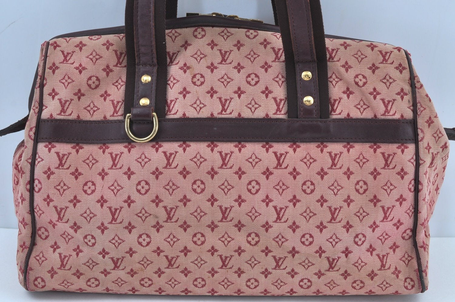 Authentic Louis Vuitton Monogram Mini Josephine GM Hand Bag Pink M92213 LV 6898H