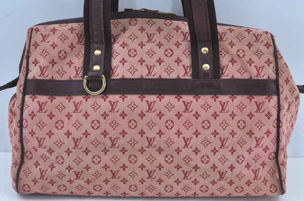 Authentic Louis Vuitton Monogram Mini Josephine GM Hand Bag Pink M92213 LV 6898H