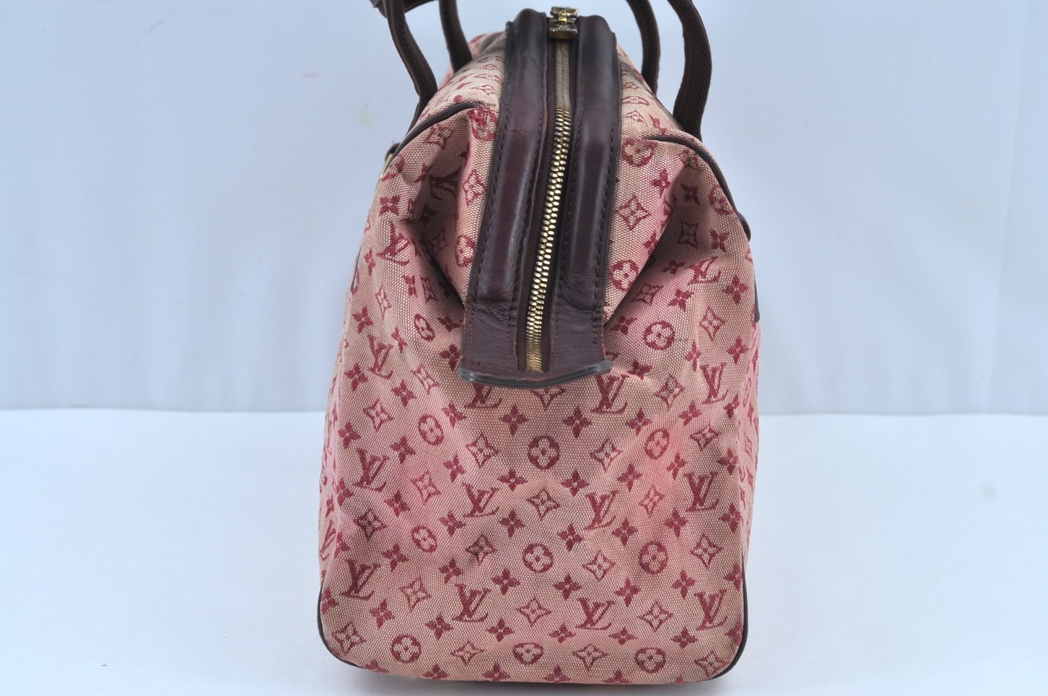 Authentic Louis Vuitton Monogram Mini Josephine GM Hand Bag Pink M92213 LV 6898H
