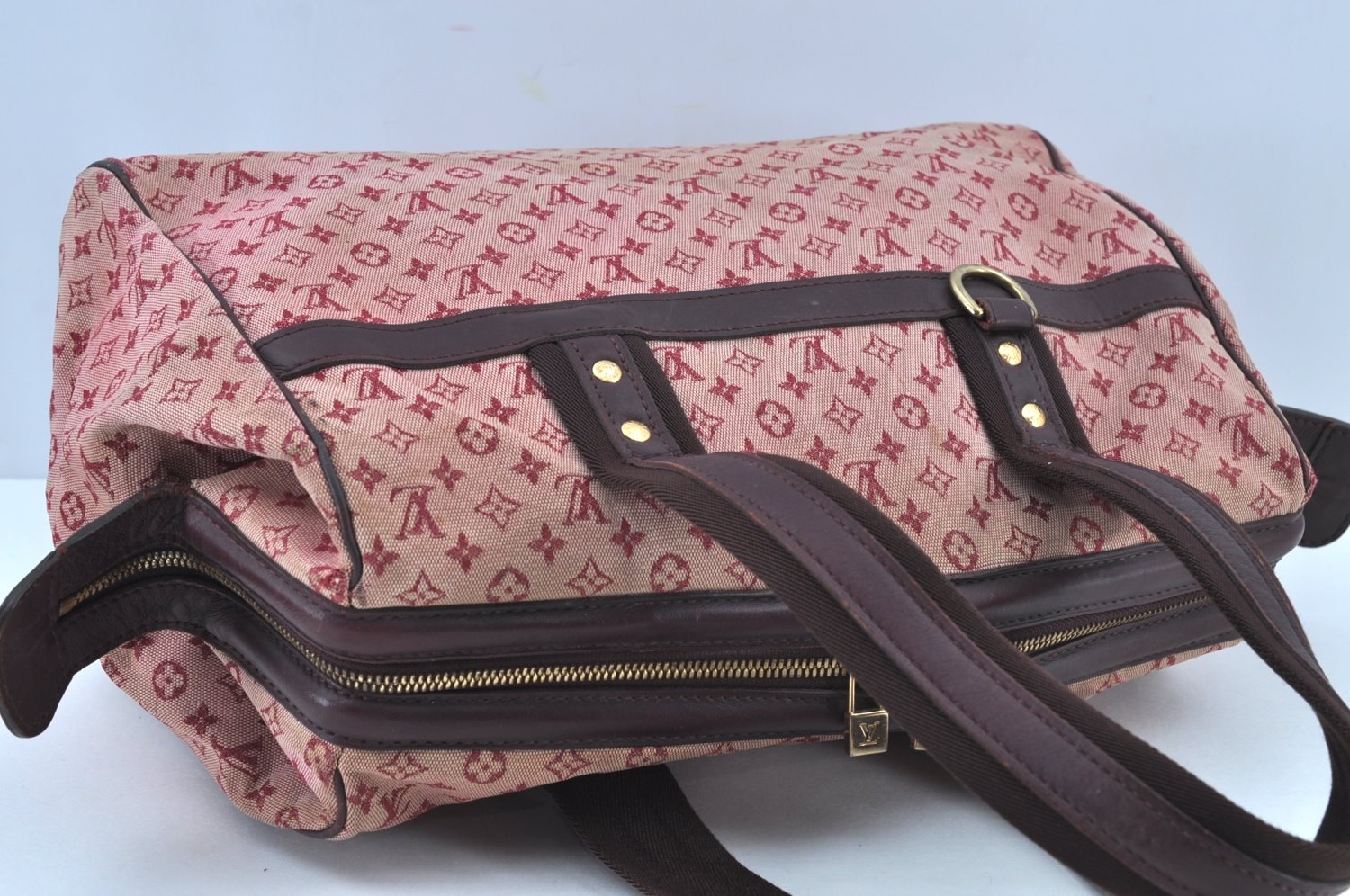 Authentic Louis Vuitton Monogram Mini Josephine GM Hand Bag Pink M92213 LV 6898H