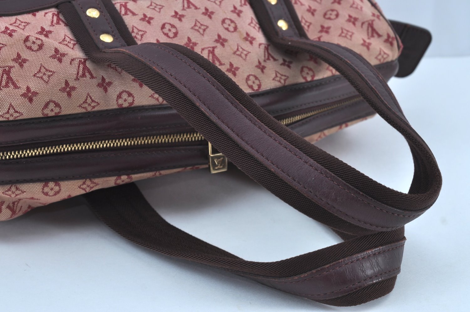 Authentic Louis Vuitton Monogram Mini Josephine GM Hand Bag Pink M92213 LV 6898H