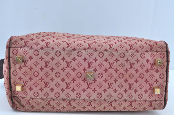 Authentic Louis Vuitton Monogram Mini Josephine GM Hand Bag Pink M92213 LV 6898H