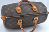 Authentic Louis Vuitton Monogram Speedy 30 Hand Boston Bag M41526 LV 6898J