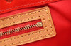 Authentic Louis Vuitton Vernis Reade PM Hand Bag Red M91088 LV 6899I