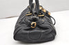 Authentic Chloe Vintage Paddington Leather Shoulder Hand Bag Black 6899K