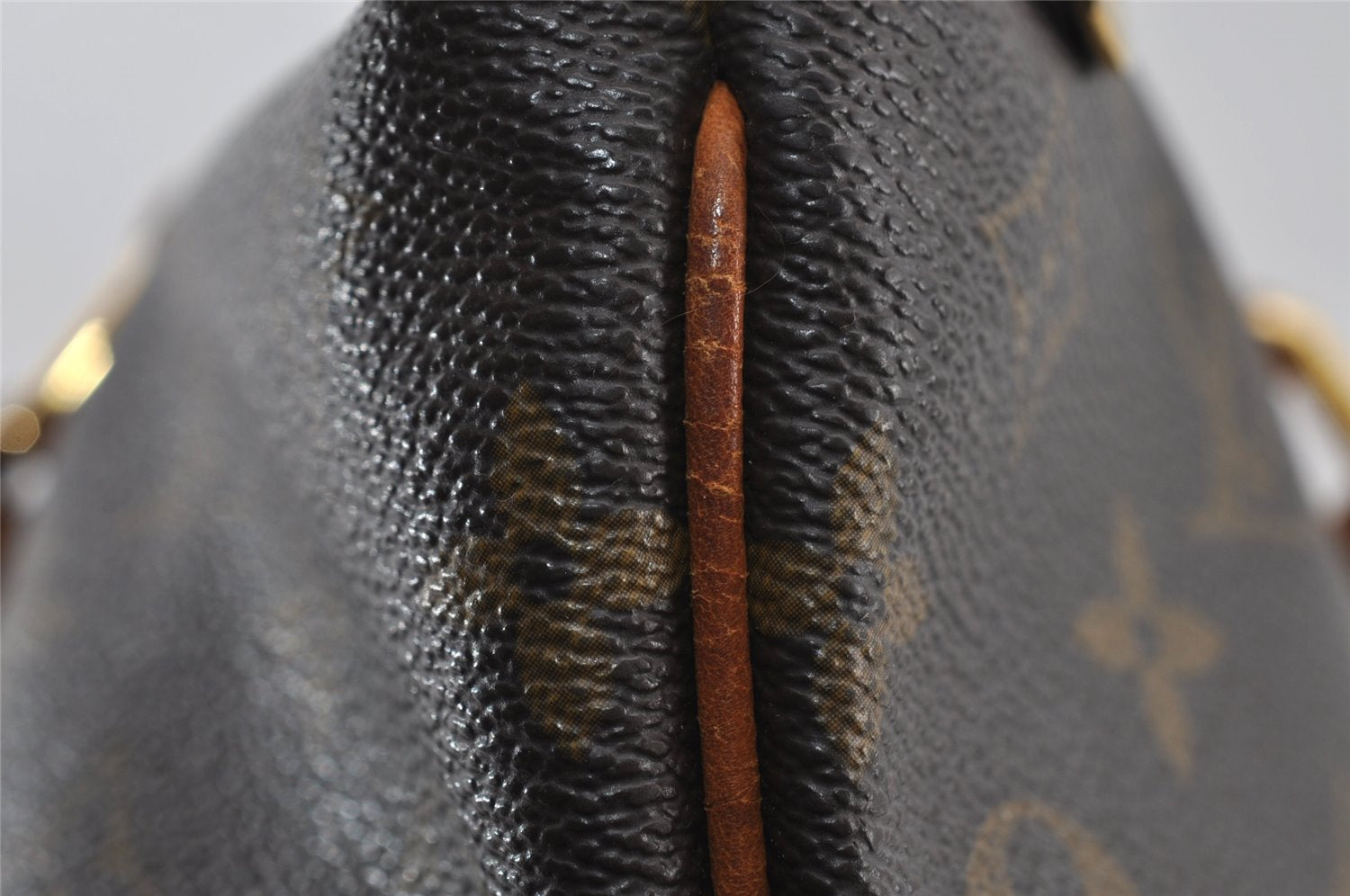 Authentic Louis Vuitton Monogram Palermo PM Shoulder Tote Bag M40145 LV 6900I