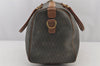 Authentic Christian Dior Honeycomb 2Way Hand Bag PVC Leather Khaki CD 6900J