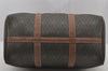 Authentic Christian Dior Honeycomb 2Way Hand Bag PVC Leather Khaki CD 6900J