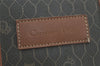 Authentic Christian Dior Honeycomb 2Way Hand Bag PVC Leather Khaki CD 6900J