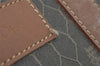 Authentic Christian Dior Honeycomb 2Way Hand Bag PVC Leather Khaki CD 6900J