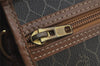 Authentic Christian Dior Honeycomb 2Way Hand Bag PVC Leather Khaki CD 6900J
